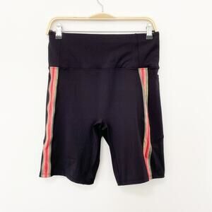 Soulgani Rainbow Stripe Biker Shorts Size Medium